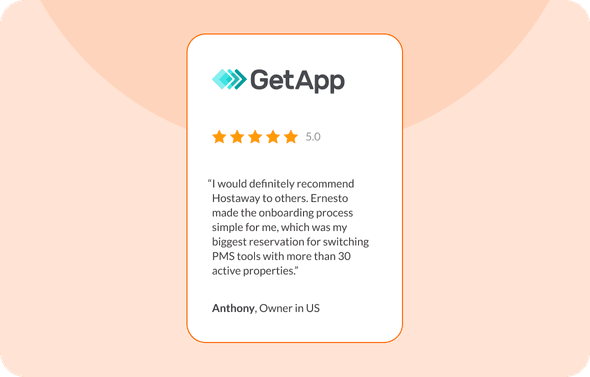 GetApp review from a Hostaway User "I would definitely recommend Hostaway to others"
