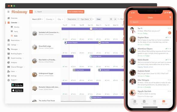 With a channel manager like Hostaway, you can manage your vacation rental business from anywhere. The platform offers a full-featured desktop dashboard for calendar management and a mobile app with a unified inbox for responding to guest inquiries on the go.