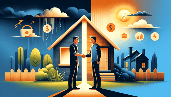 This image represents the pros and cons of renting from an owner