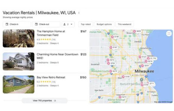 Traditional booking platforms can also be listed on Google Vacation Rentals. Relevant keywords and high-quality photos push your short-term rental or listing on any online travel agency to the forefront of the search results in the metasearch engine.