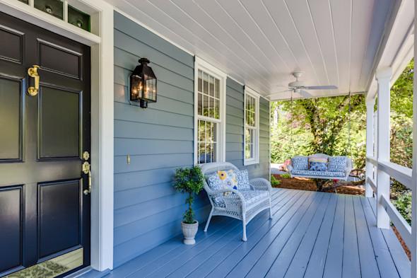Your front porch greets your guests before the door and sets the tone for what is to follow inside the house.
