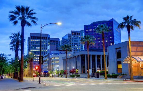 San Jose in the evening.