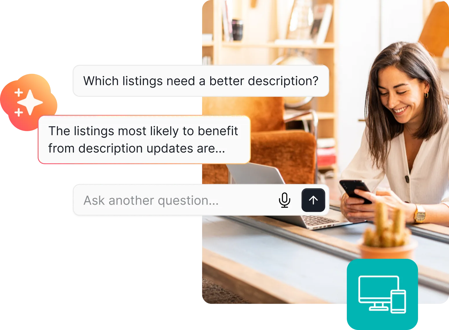 Hostaway AI CoHost chat interface with a property manager