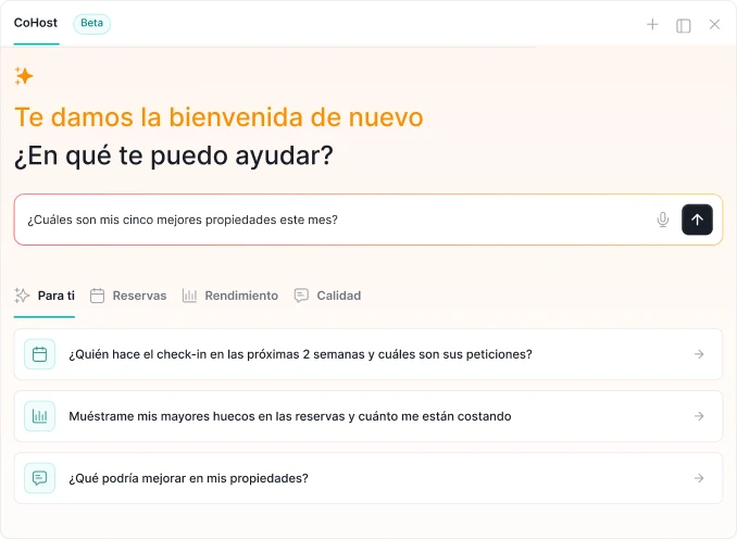 Experiencia de consulta en CoHost