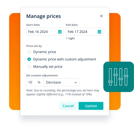 Manage prices settings in the Hostaway dashboard