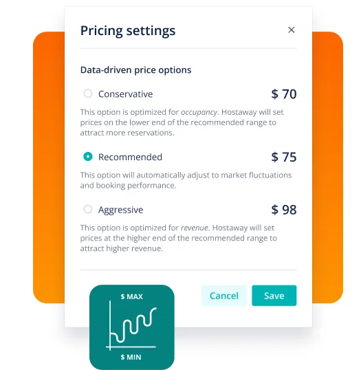 Dynamic Pricing strategy settings in the Hostaway dashboard